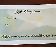 gift certificate 